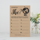 Wo war ihr rustikales Brautparty zweisprachiges Sp (Stehend Vorderseite)