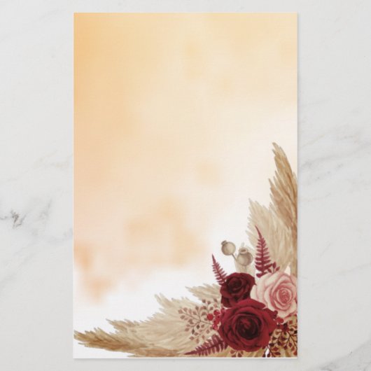 Wo war sie? Pampas Grass Duschkarte Flyer (Hinten)