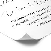 Wo waren Bride & Groom Bridal Paare Dusche Poster (Ecke)