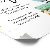 Wo waren sie auf Reisen Brautparty Sign Game Poster (Ecke)