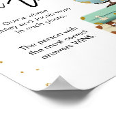 Wo waren sie auf Reisen Brautparty Sign Game Poster (Ecke)