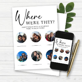 Wo waren sie beim Hochzeitsspiel? Einladung