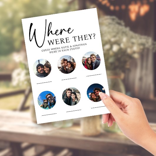 Wo waren sie beim Hochzeitsspiel? Einladung