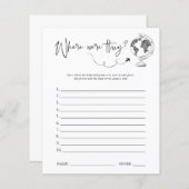 Wo waren sie? | Brautparty Game (Vorne/Hinten)