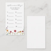 Wo waren sie? Brautparty Game Card Begleitkarte (Vorne/Hinten)