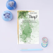 Wo waren sie Brautparty Game Card? Flyer (Einzeln)