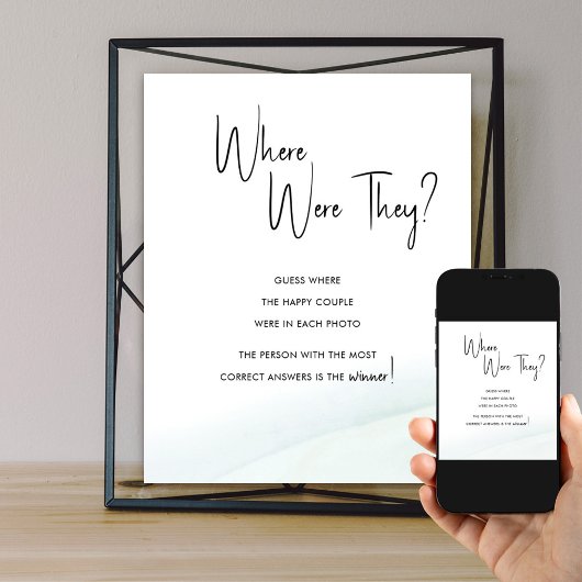 Wo waren sie Brautparty Green Wash? Poster