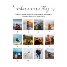 Wo waren sie Bridal Game Poster Minimalistisch Fot