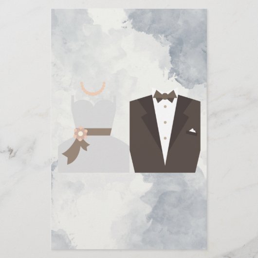 Wo waren sie? Bridge & Groom Game Card Flyer (Hinten)