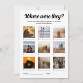 Wo waren sie Foto, das Spiel zu erraten? Karte (Vorderseite)