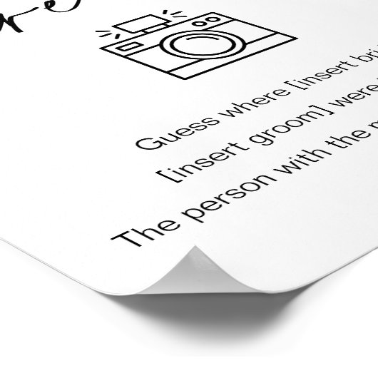 Wo waren sie Foto? Poster (Ecke)