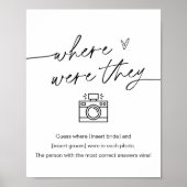 Wo waren sie Foto? Poster (Vorne)