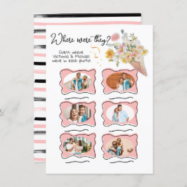 Wo waren sie Foto Scooped Up Bridal-Spiel Einladung