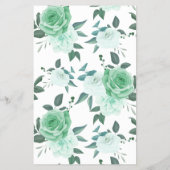 Wo waren sie GreenRoses Brautparty Game Card? Flyer (Hinten)