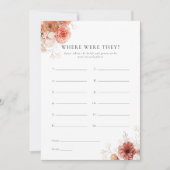 Wo waren sie hinuntergefallen, das Brautparty der Einladung (Vorderseite)