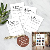 Wo waren sie Hochzeitskarte für Verlobung? Mitteilungskarte