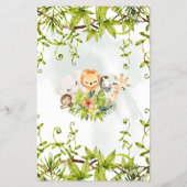 Wo waren sie Jungle Baby Showcard? Flyer (Hinten)