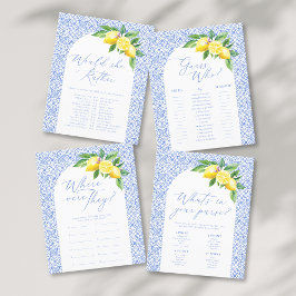 Wo waren sie Lemon italienisches Brautparty Game