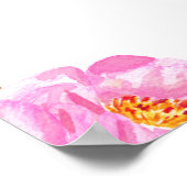 Wo waren sie pinkfarbenes blumengeschichtliches Br Poster (Ecke)