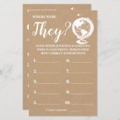 Wo waren sie rustikal duschen zweisprachiges Spiel (Vorne/Hinten)