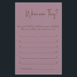 Wo waren sie? Showgame-Card-Flyer Flyer<br><div class="desc">Machen Sie es sich selbst,  indem Sie Ihren Text hinzufügen. Um auf erweiterte Editierwerkzeuge zuzugreifen,  gehen Sie bitte zu "Personalisieren",  scrollen Sie nach unten und drücken Sie den Link "Weitere Anpassungen vornehmen". Klicken Sie für weitere passende Designs auf den Link "Andere Produkte aus dieser Sammlung".</div>