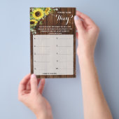 Wo waren sie Sonnenblumen Brautparty Game Card? Flyer (Handgriff)