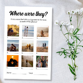 Wo waren sie vergnügt Foto Ratgeber Spiel Flyer