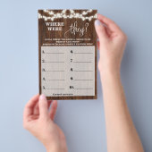 Wo waren sie Western der Brautparty-Spielkarte? Flyer (Handgriff)