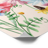 Wo waren sie Wildblume Charm Brautparty Poster (Ecke)