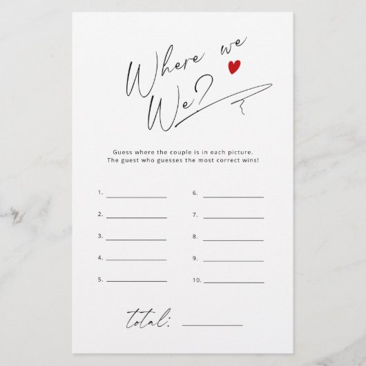 Wo waren wir bei Simple Script Brautparty? (Vorderseite)