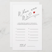 Wo waren wir bei Simple Script Brautparty? (Vorne/Hinten)