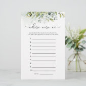 Wo waren wir Brautparty (Stehend Vorderseite)