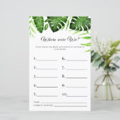 Wo waren wir Brautparty Tropengrün (Stehend Vorderseite)