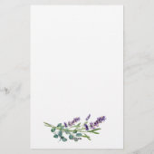 Wo waren wir Bridal Game Eukalyptus Lavender Briefpapier (Rückseite)