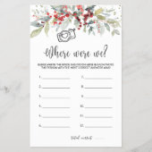 Wo waren wir Bridal Game Winter Berries Folies Flyer (Vorne)