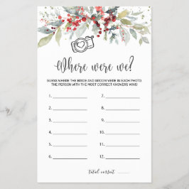 Wo waren wir Bridal Game Winter Berries Folies Flyer