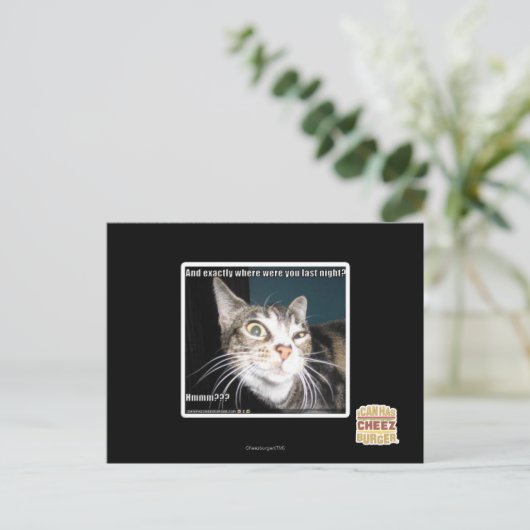 Wo warst du? postkarte (Stehend Vorderseite)