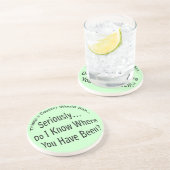 Wo warst du Untersetzer? Getränkeuntersetzer (Seite)