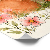 Wo Wildblumen und Träume wachsen Poster (Ecke)