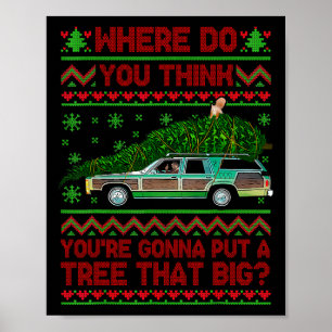 Wo willst du einen so großen hässlichen Weihnachts Poster