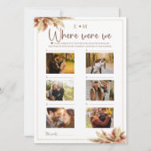 Wo wir die Pampas-Graskarte fallen Einladung (Vorderseite)