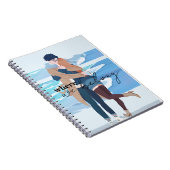 Wo wir hingehören - Romantischer Anime Couple Beac Notizblock (Rechte Seite)