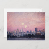 Wo wir unsere Herzen San Francisco Postcard Links Postkarte (Vorne/Hinten)