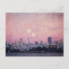 Wo wir unsere Herzen San Francisco Postcard Links Postkarte