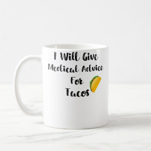 Wo wird ärztlichen Rat für Tacos Arzt Krankenschwe Kaffeetasse
