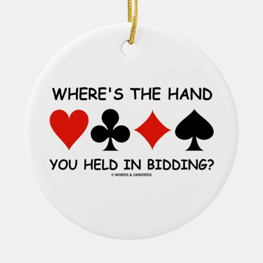 Wo wird die Hand Sie beim Bieten gehalten? Brücke Keramikornament (Vorne)