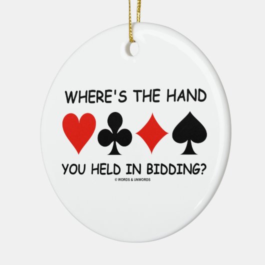 Wo wird die Hand Sie beim Bieten gehalten? Brücke Keramikornament (Links)