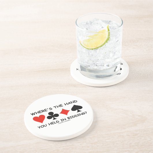 Wo wird die Hand Sie beim Bieten gehalten? Untersetzer (Seite)