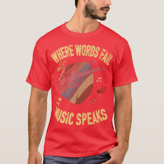 Wo Worte Musik Versagt sprechen, Gitarrist Pre T-Shirt