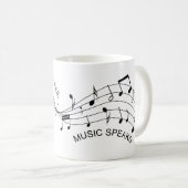 Wo Wörter Versagt sind, spricht Musik Kaffeetasse (VorderseiteRechts)